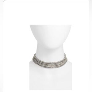 Crystal Rope Layered Choker Necklace